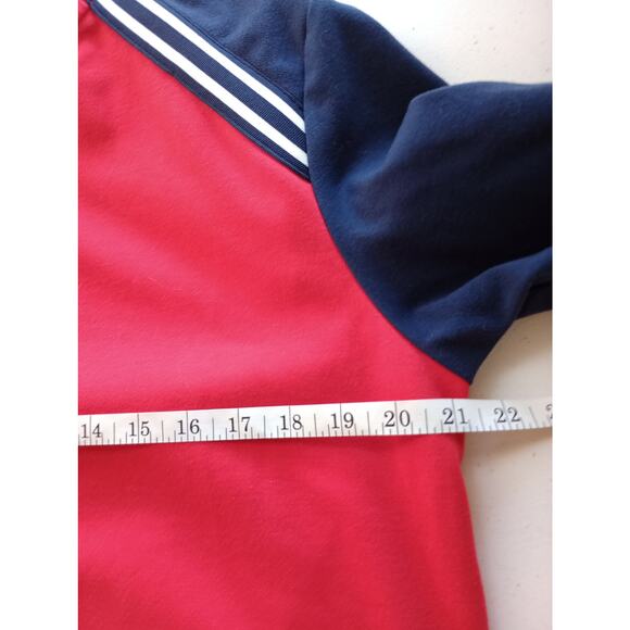 Izod Performance Stretch Men's Jacket Size M Red White Blue USA Zipper Front - Picture 6 of 7